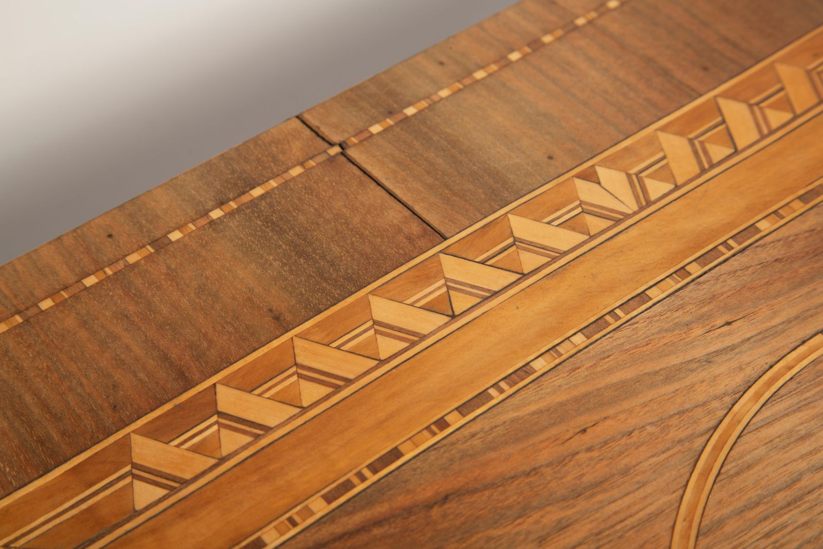 photo for sale Mid Century Modern Coffee Table, Vintage, Art Deco, Star Marquetry, 1960s