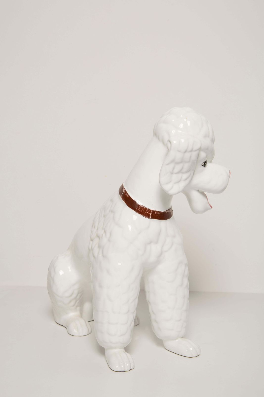510.0 Mid Century Big King White Poodle Dog Sculpture, Italy, 1960s photo