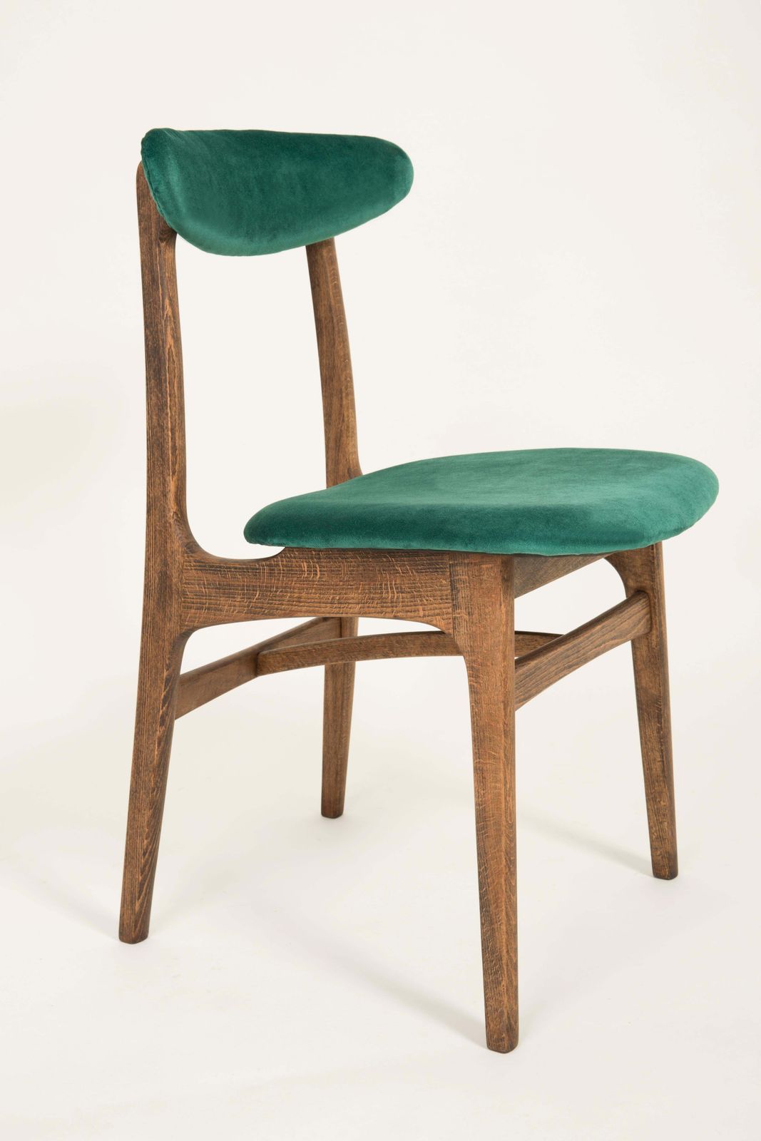 Set Of Two 20th Century Dark Green Rajmund Halas Chairs, Europe, 1960s. photo furniture