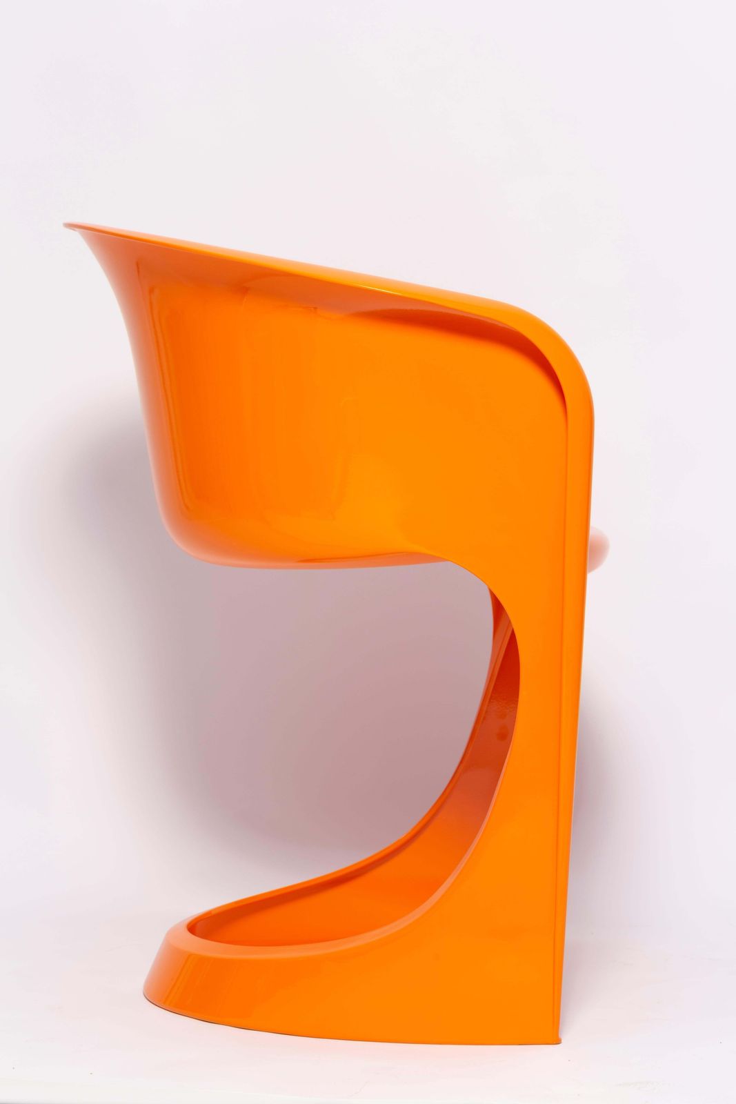 Mid Century Glossy Orange Cado Chair, Steen østergaard, 1974 photo Furniture