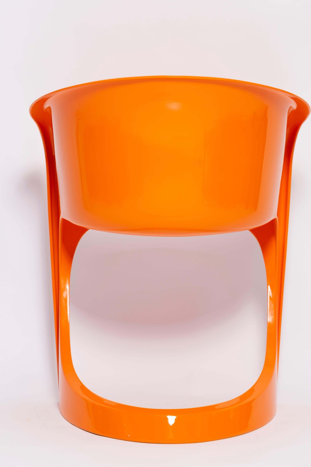 photo furniture Mid Century Glossy Orange Cado Chair, Steen østergaard, 1974
