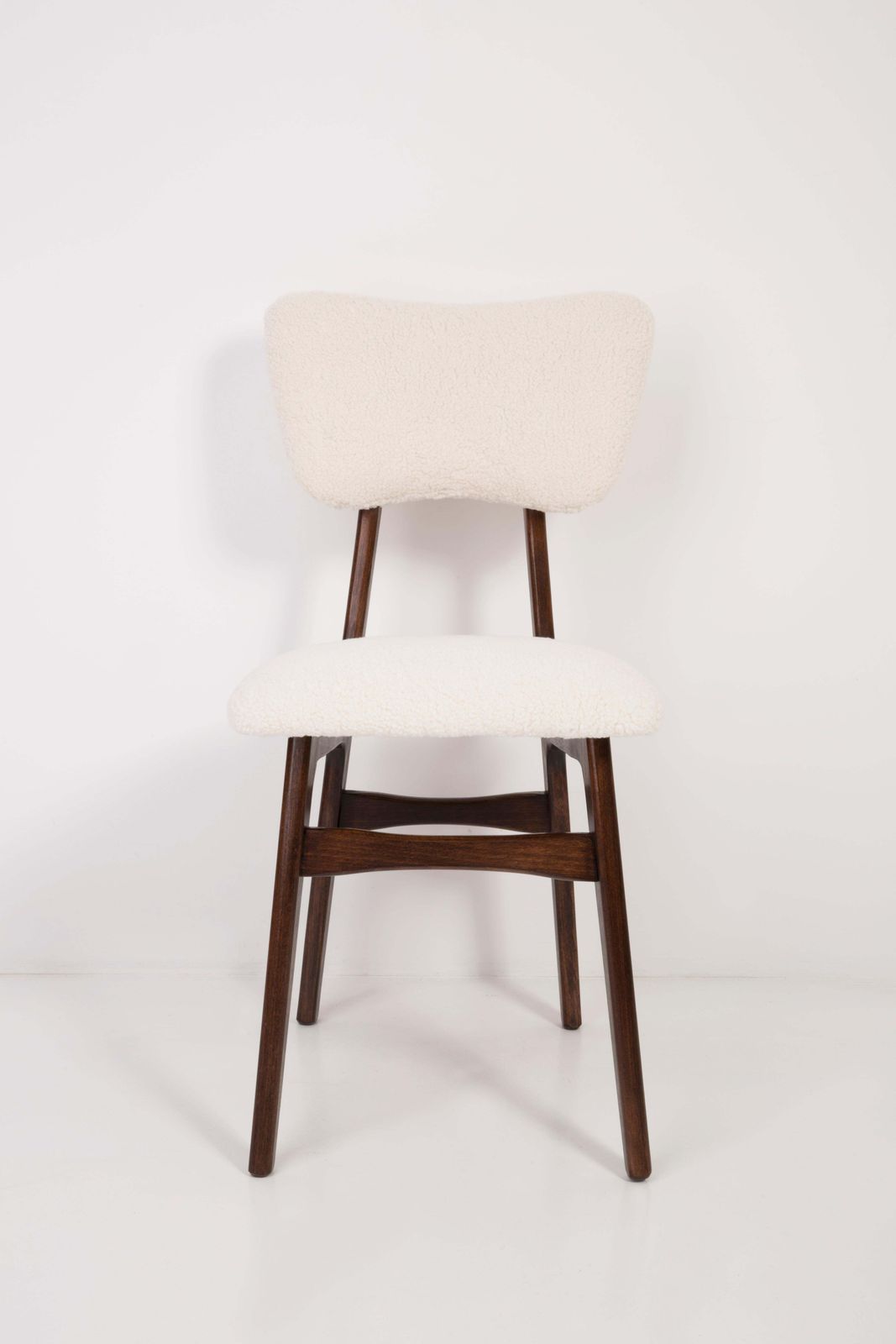 Paar Lichtcrème Boucléstoelen, 20e Eeuw, Jaren 1960 photo furniture
