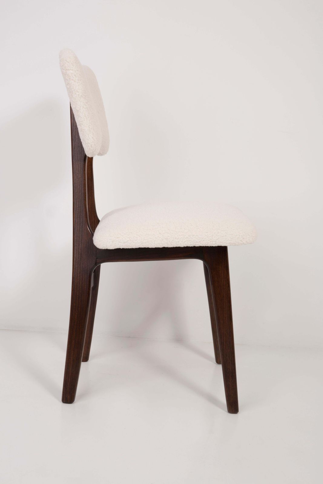 Pair Of 20th Century Light Crème Boucle Chairs, 1960s photo Furniture