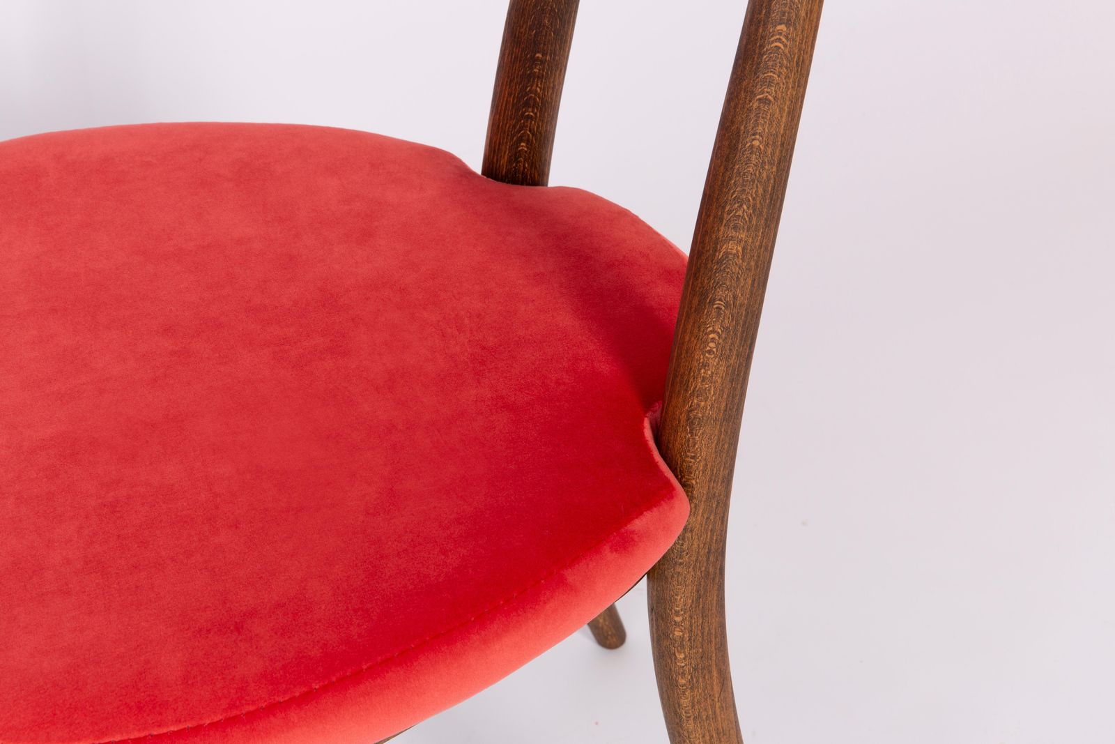 Pair Of Red Heart Chairs, Poland, 1960s photo buy