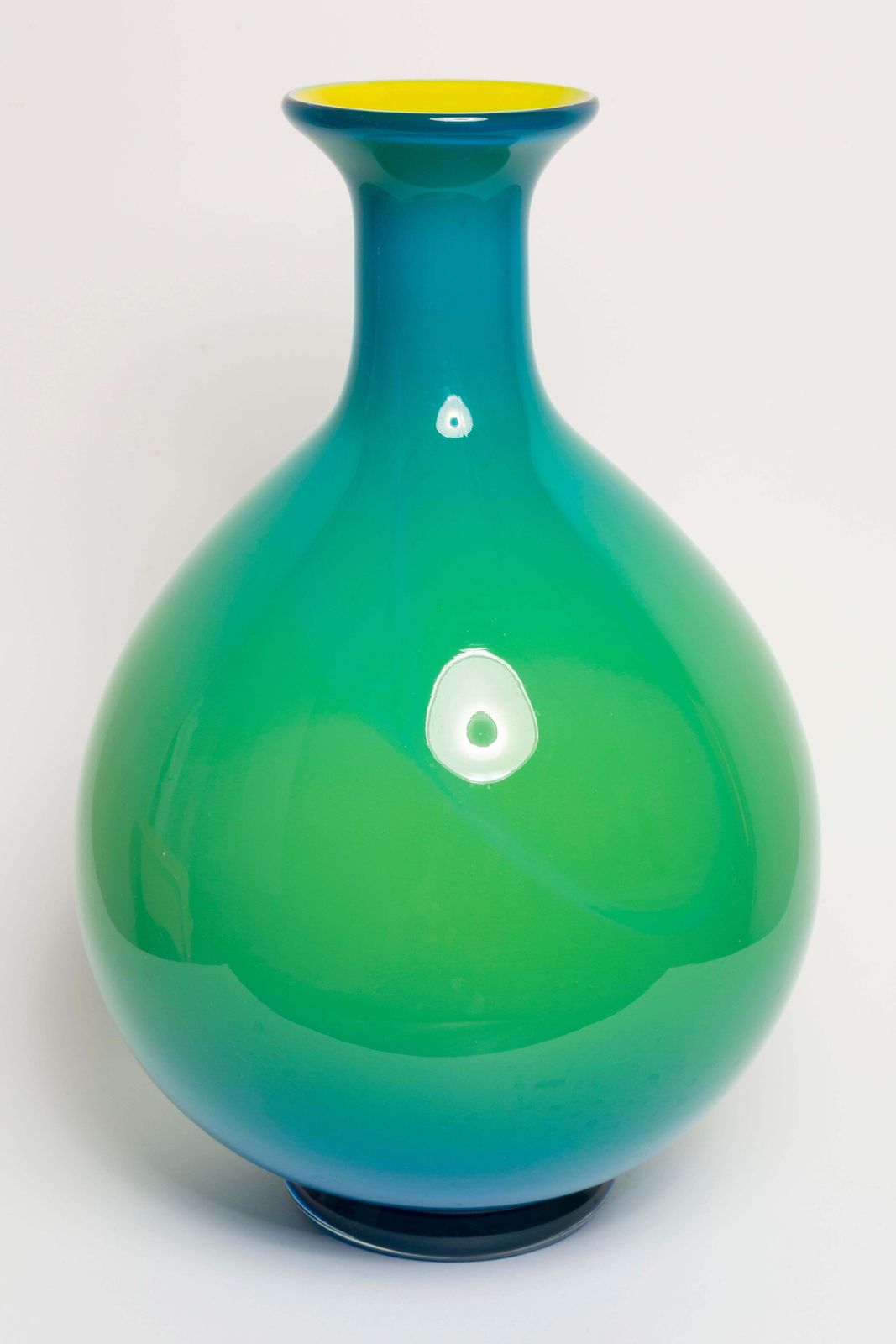 Mid Century Vintage Blue And Green Big Vase, 20th Century, Europe, 1960s photo 1148.0