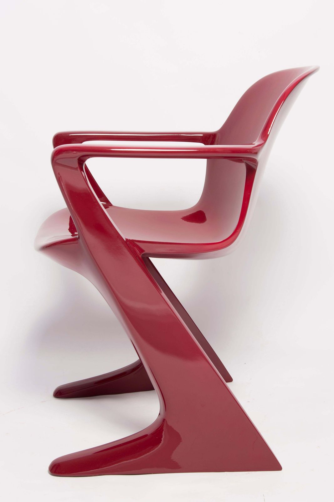 Dark Red Wine Kangaroo Chair Designed By Ernst Moeckl, Germany, 1968 photo 1276.0