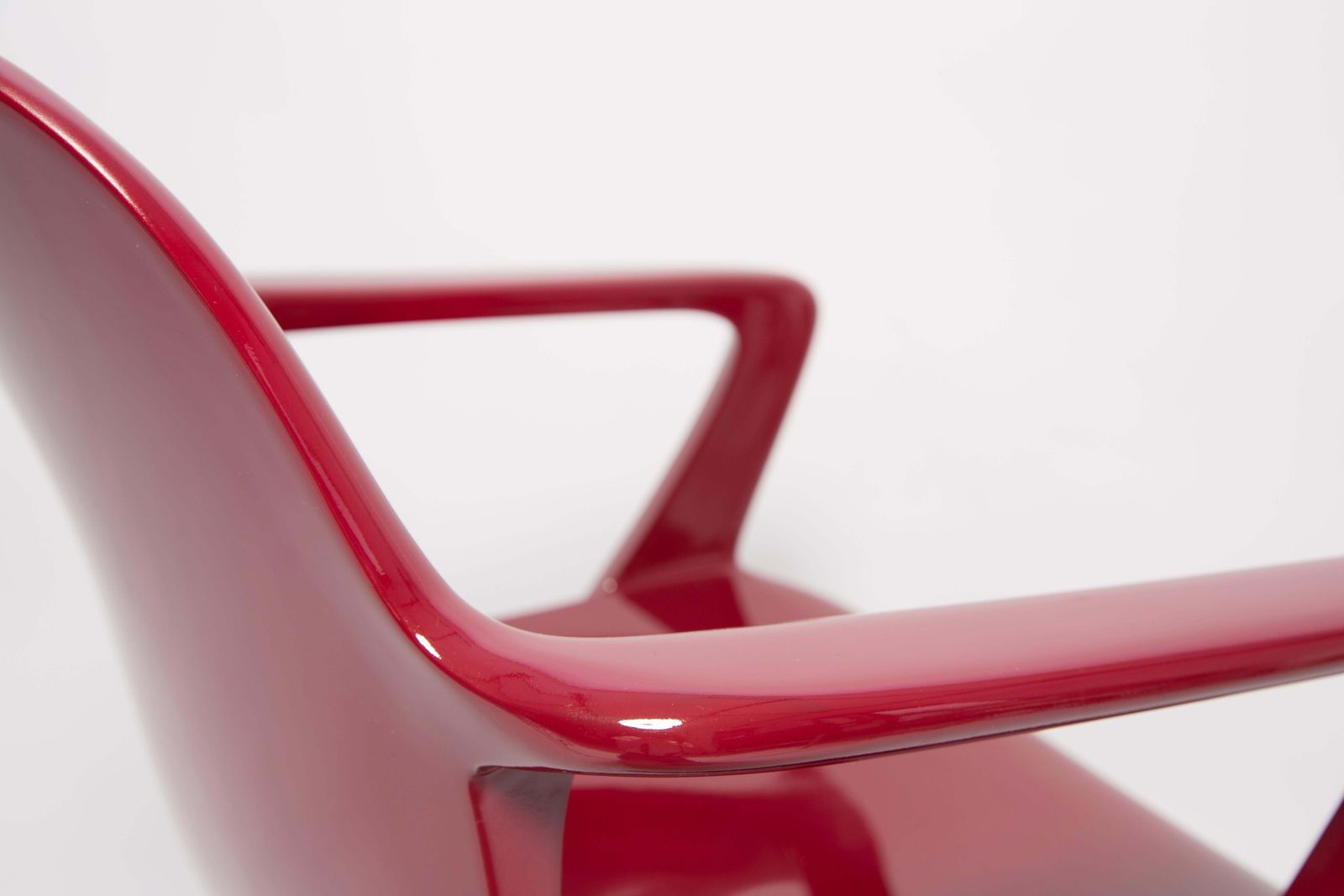 Furniture Dark Red Wine Kangaroo Chair Designed By Ernst Moeckl, Germany, 1968 photo