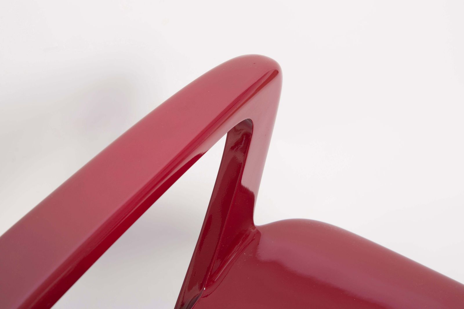 1276.0 Dark Red Wine Kangaroo Chair Designed By Ernst Moeckl, Germany, 1968 photo