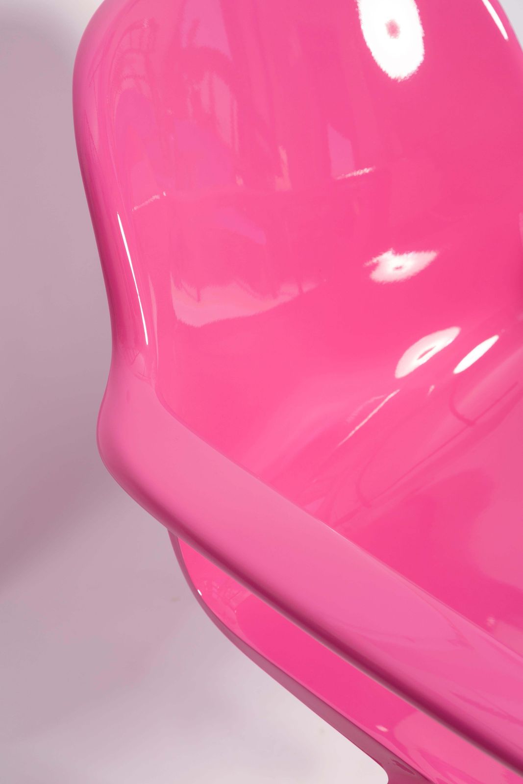photo for sale Mid Century Pink Kangaroo Chair Designed By Ernst Moeckl, Germany, 1968