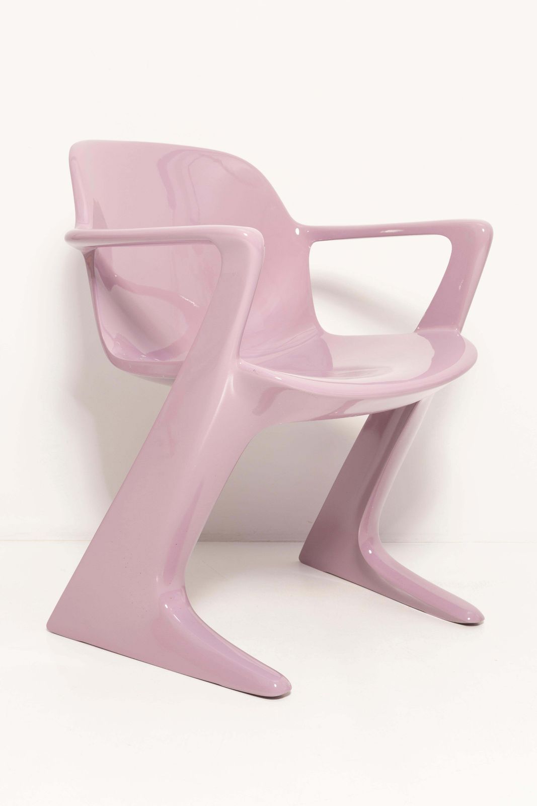 Mid Century Lavender Kangaroo Chair Designed By Ernst Moeckl, Germany, 1968 photo for sale