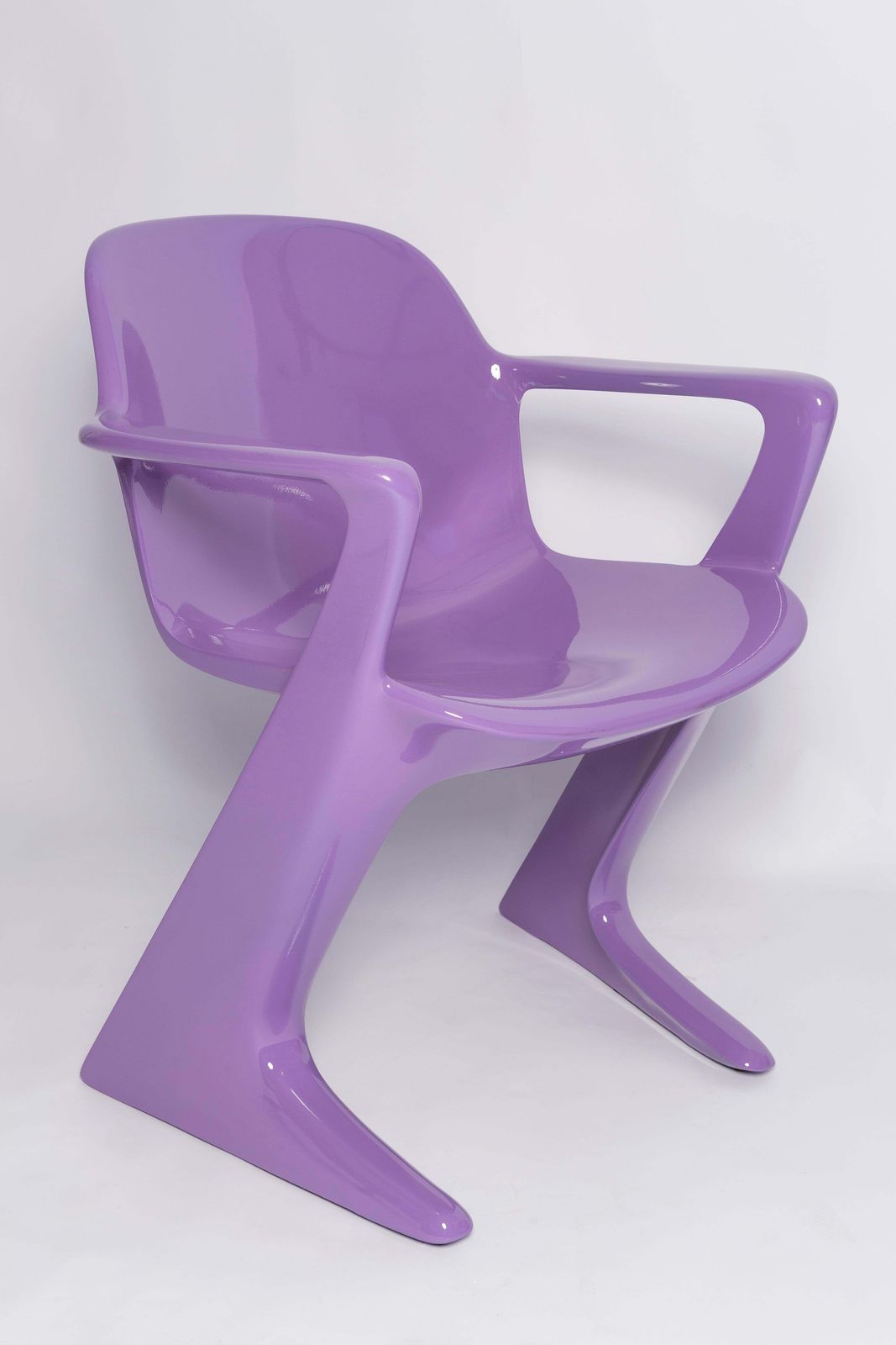Blue Lilac Kangaroo Chair Designed By Ernst Moeckl, Germany, 1968 photo for sale