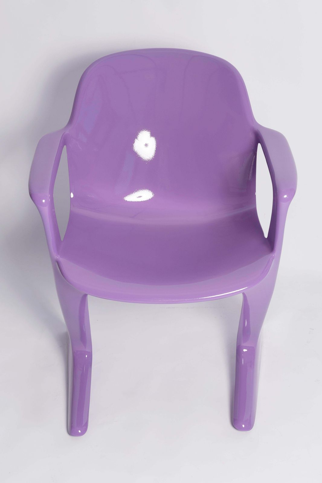 photo for sale Blue Lilac Kangaroo Chair Designed By Ernst Moeckl, Germany, 1968