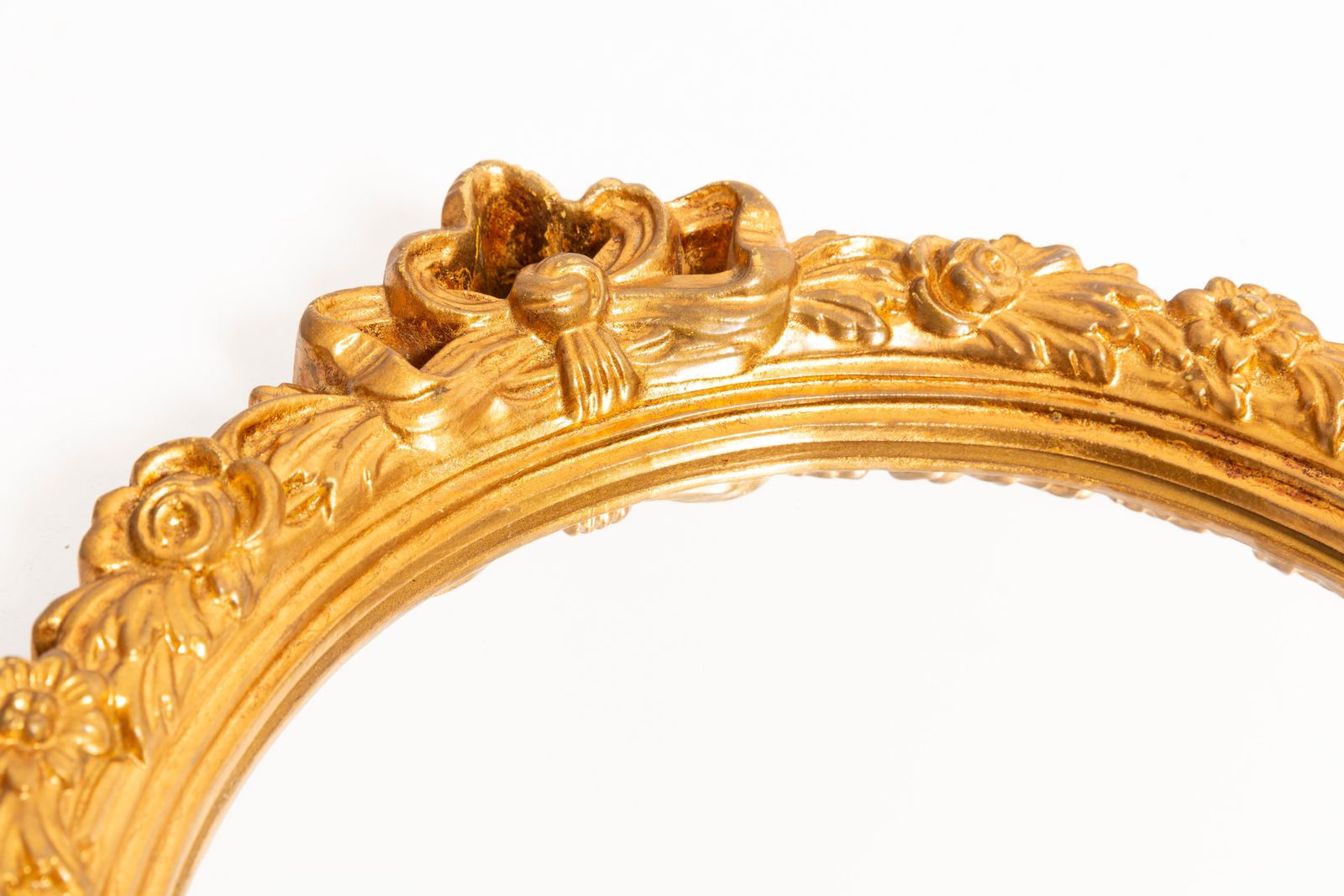 Big Decorative Gold Wood Mirror, Italy, 1960s photo 553.0