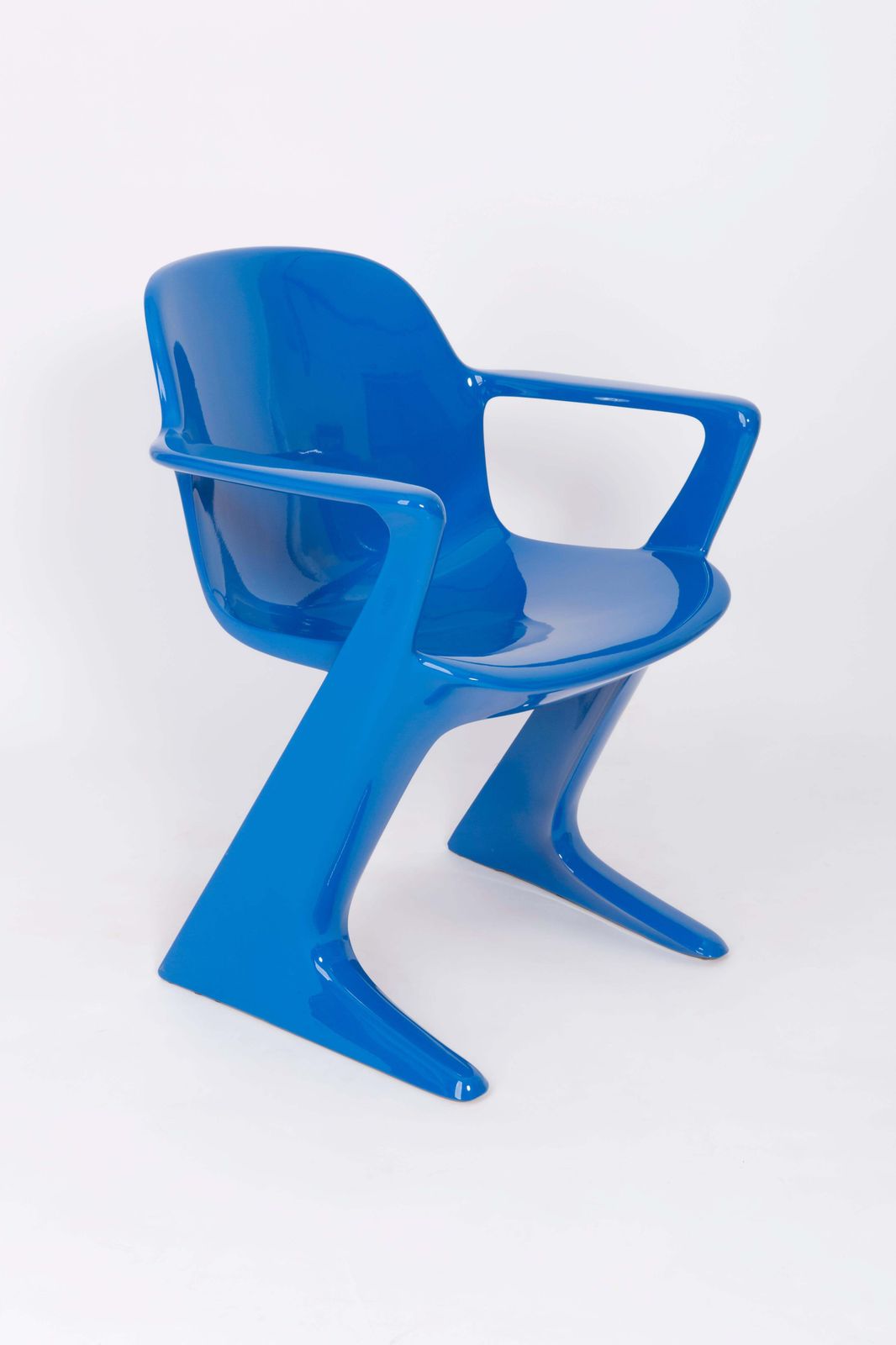 photo furniture Set Of Two Classic Blue Kangaroo Chairs Designed By Ernst Moeckl, Germany, 1968