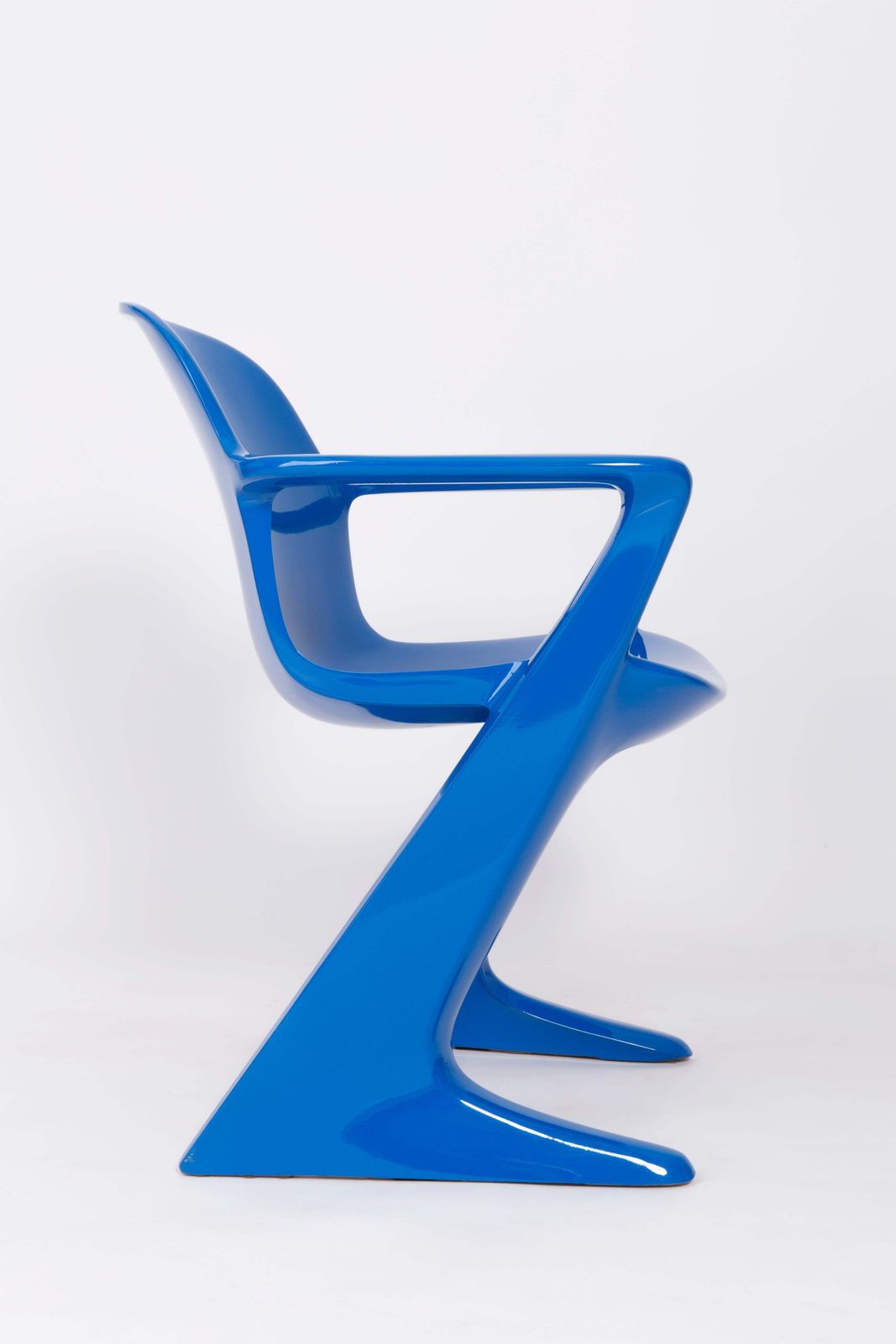 Furniture Set Of Two Classic Blue Kangaroo Chairs Designed By Ernst Moeckl, Germany, 1968 photo