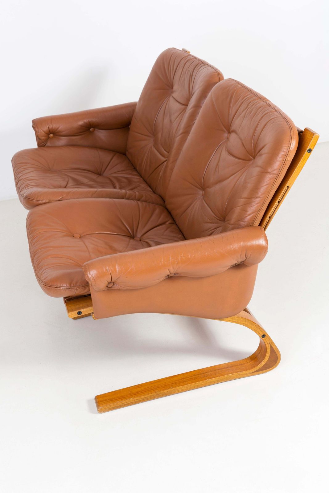 20th Century Teak Wood Kengu Sofa, Elsa & Nordahl Solheim For Rybo Rykken, 1970s photo 2123.0