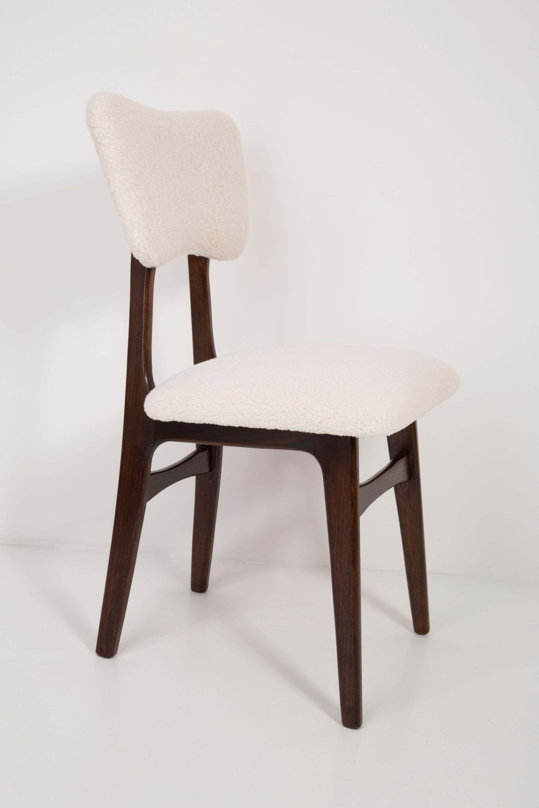 Set Of Four 20th Century Light Crème Boucle Chairs, 1960s photo for sale