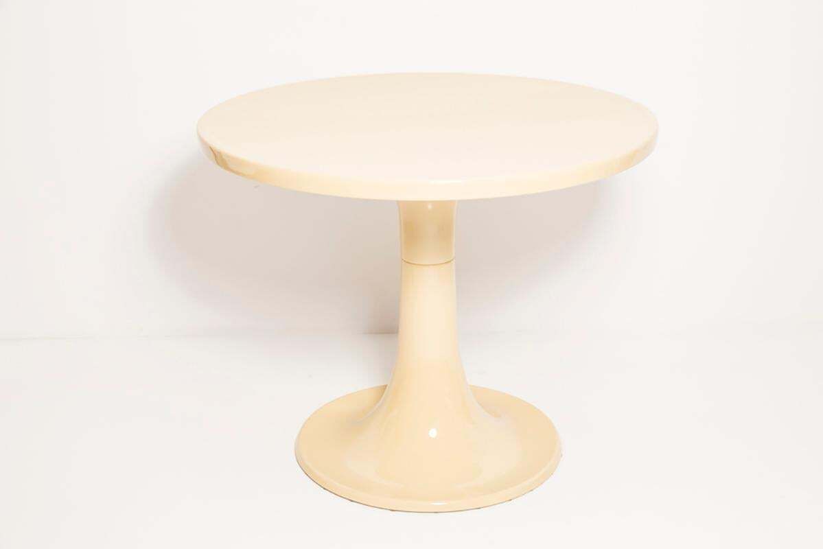 Midcentury Beige Kangaroo Table, By Ernst Moeckl, Germany, 1968 photo vintage