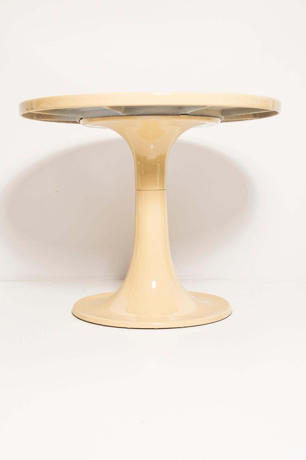 photo for sale Midcentury Beige Kangaroo Table, By Ernst Moeckl, Germany, 1968