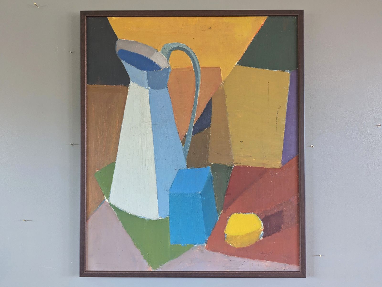 Geometric Still Life, Oil Painting
