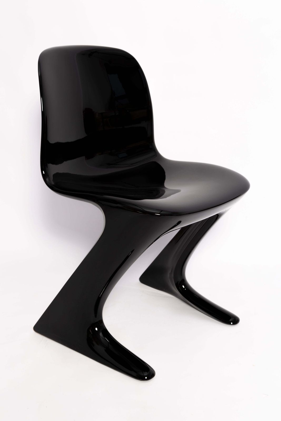 Two Mid Century Black Kangaroo Chairs Designed By Ernst Moeckl, Germany, 1960s photo furniture