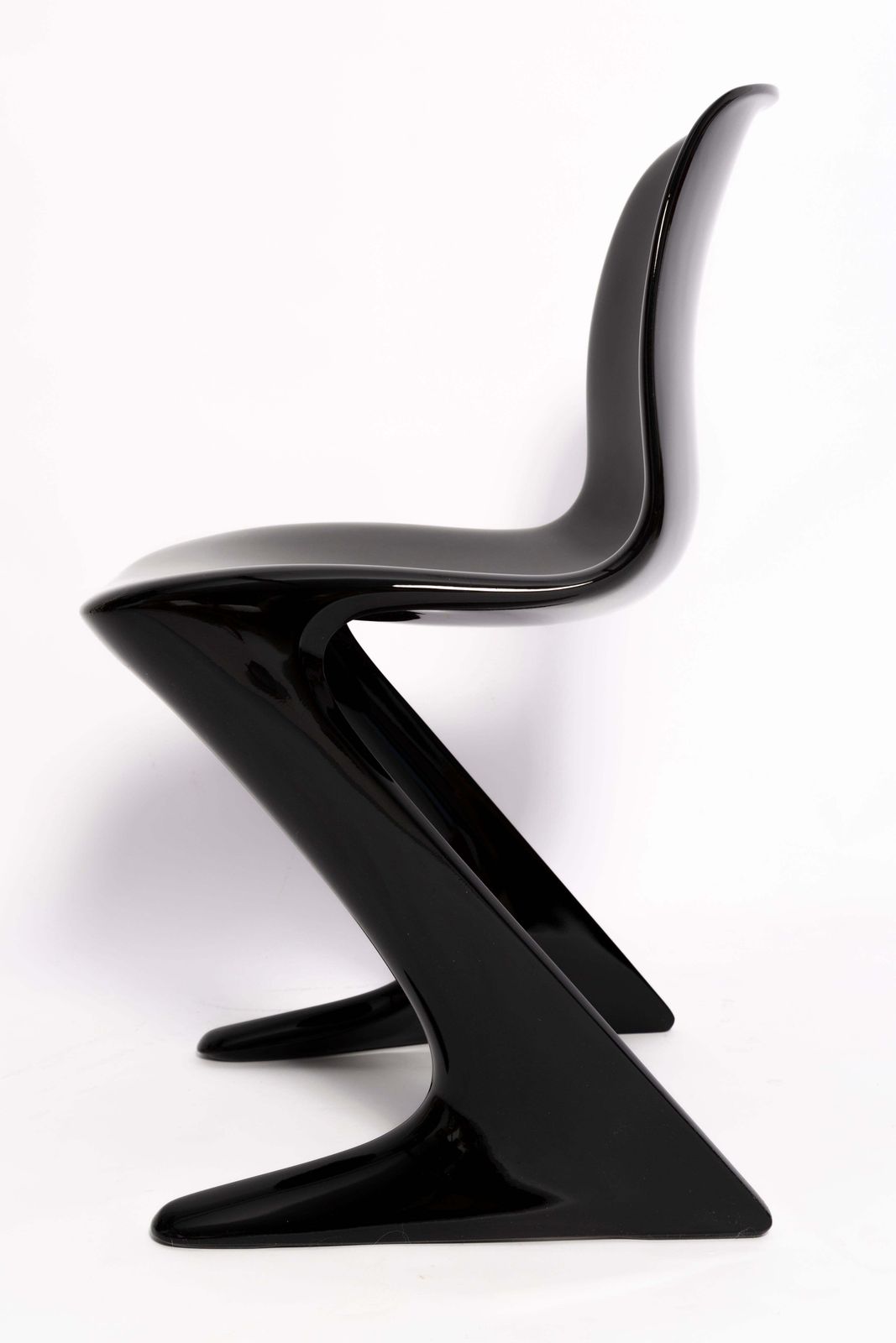 Two Mid Century Black Kangaroo Chairs Designed By Ernst Moeckl, Germany, 1960s photo buy