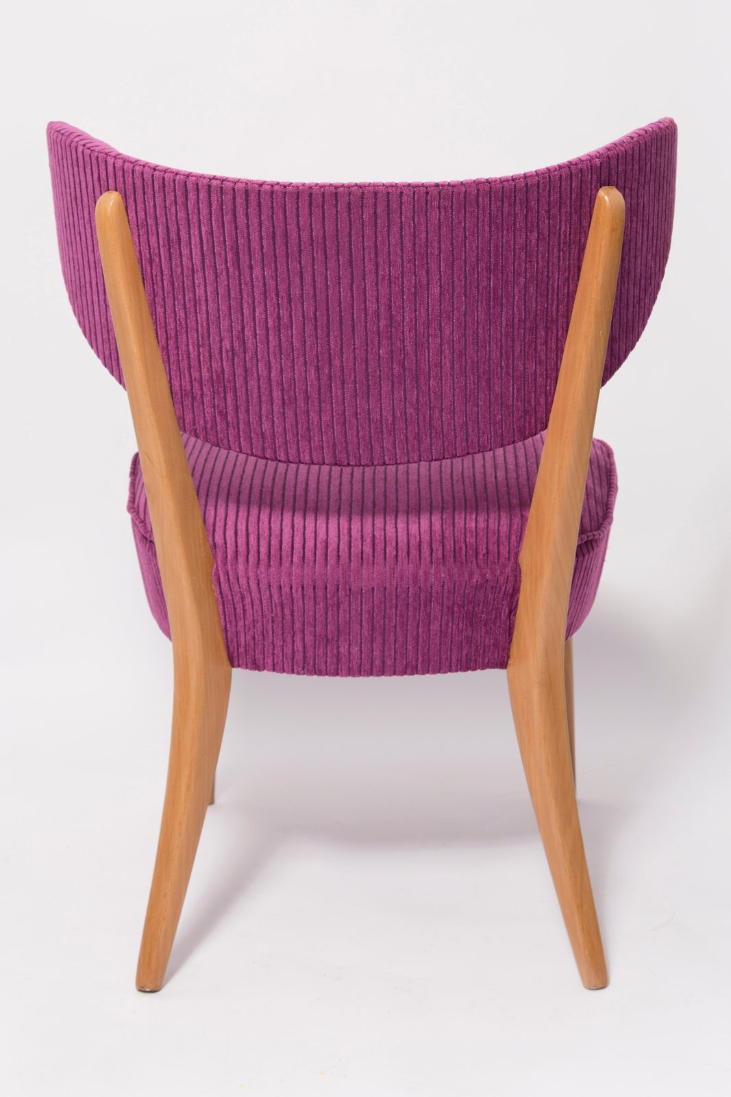 Mid Century Violet Fluwelen Club Fauteuil, Europa, Jaren 1960 photo vinterior