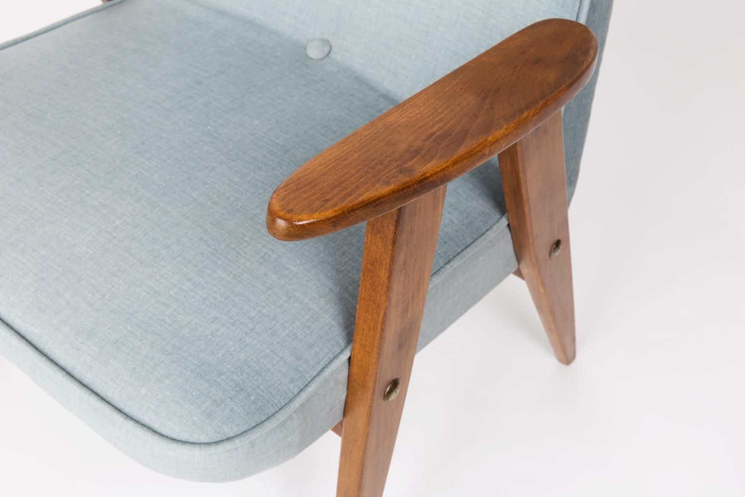 Meubels Mid Century 366 Groene Fauteuil, Jozef Chierowski, Europa, Polen, Jaren 1960. photo