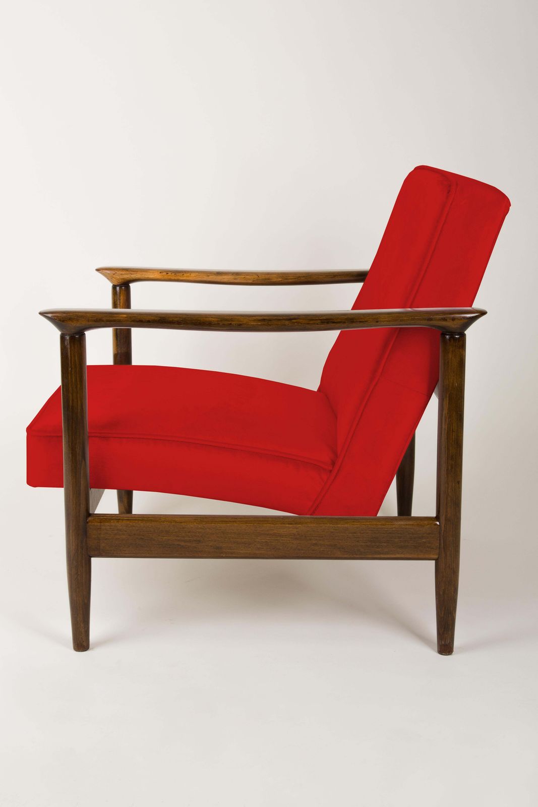 Red Armchair, Edmund Homa, Gfm 142, 1960s, Poland photo 1062.0