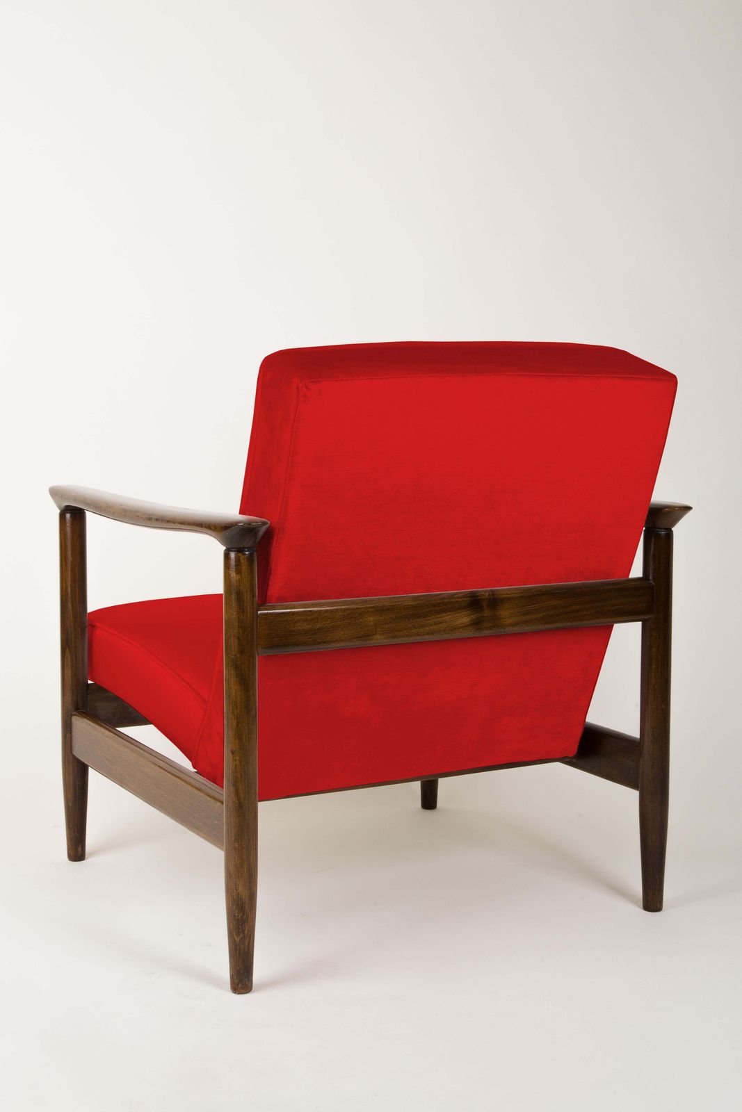 Red Armchair, Edmund Homa, Gfm 142, 1960s, Poland photo vinterior