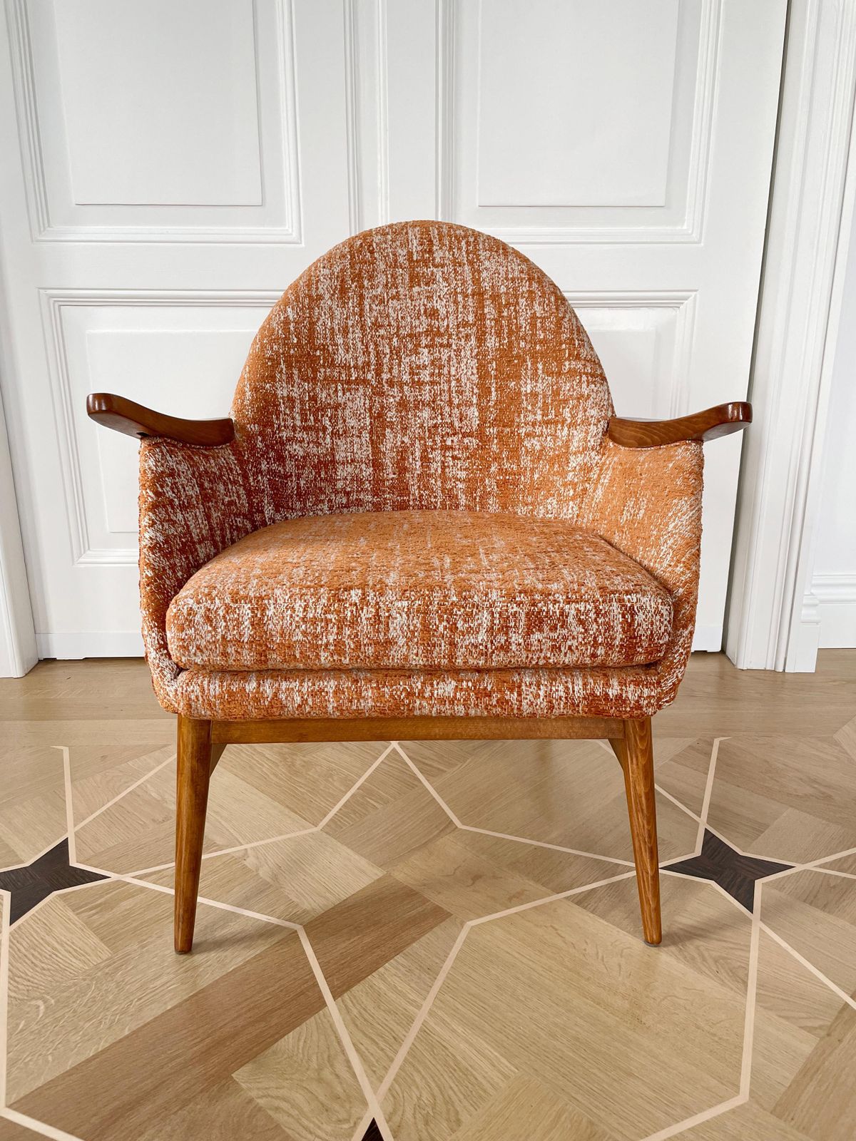 Mid Century Swallow Armchair, Designed By Julia Gaubek, Europe, 1960s photo vintage