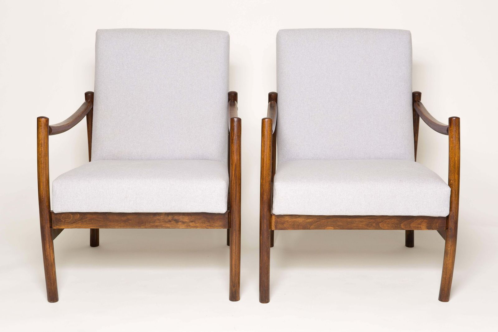 Pair Of Mid Century Beige Club Armchairs, Europe, 1960s photo vinterior