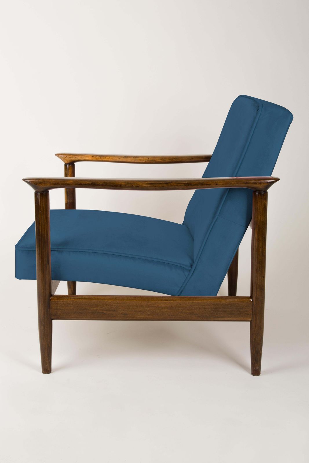 Pair Of Blue Armchairs, Edmund Homa, Gfm 142, 1960s, Poland photo buy