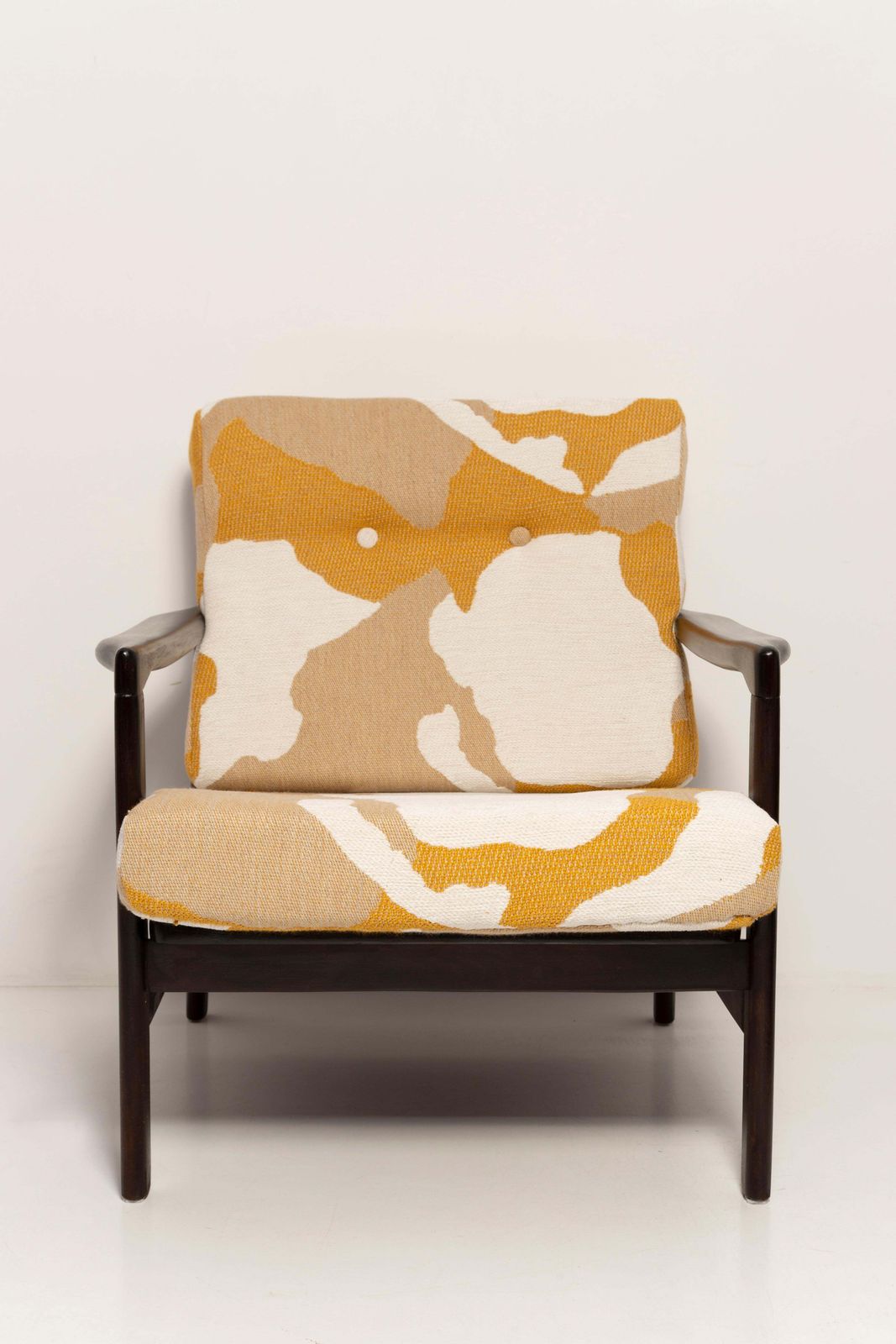 Set Of Two Mid Century Camouflage Armchairs, Zenon Baczyk, Poland, 1960s photo 2891.0