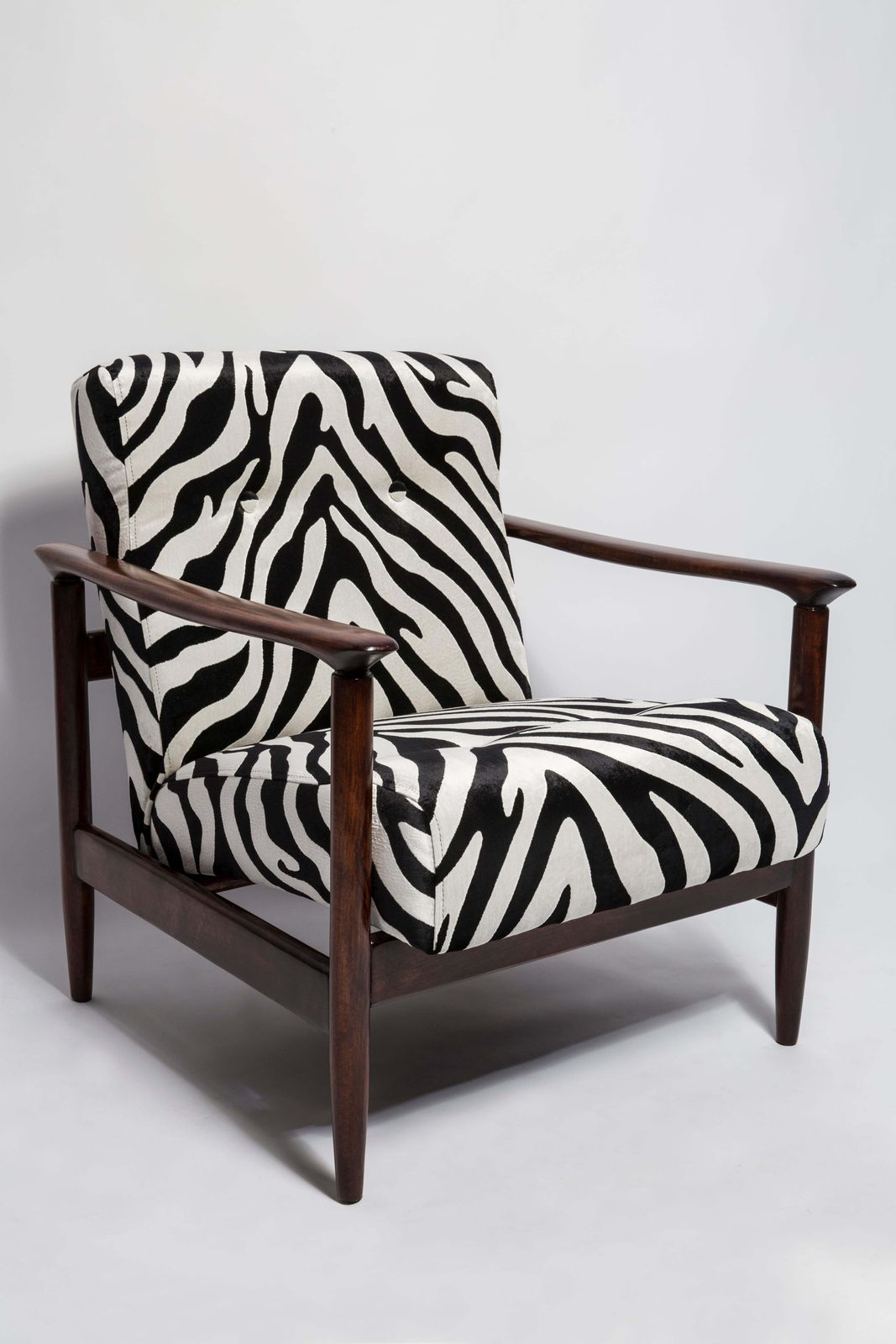 Paar Mid Century Fauteuils Met Zebravelours, Gfm 142, Edmund Homa, Europa, Jaren 1960 photo 3061.0