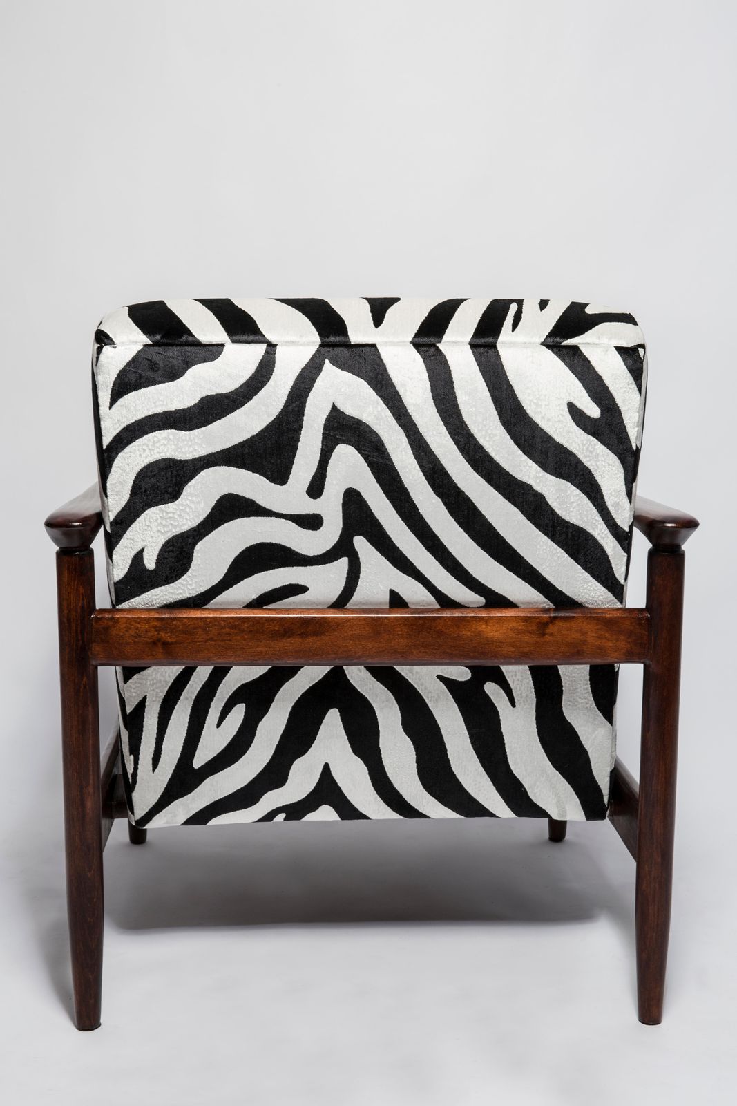 Paar Mid Century Fauteuils Met Zebravelours, Gfm 142, Edmund Homa, Europa, Jaren 1960 photo vintage