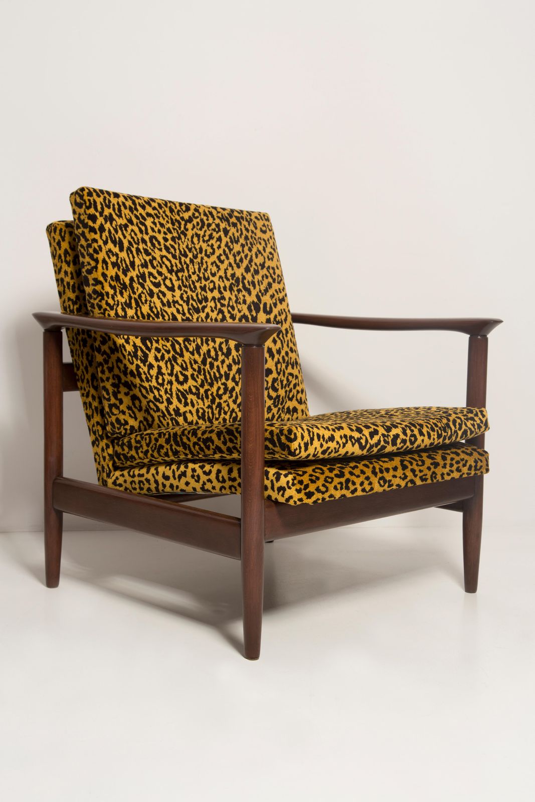 Pair Of Midcentury Leopard Armchairs, Gfm 142, Edmund Homa, Europe, 1960s photo vintage