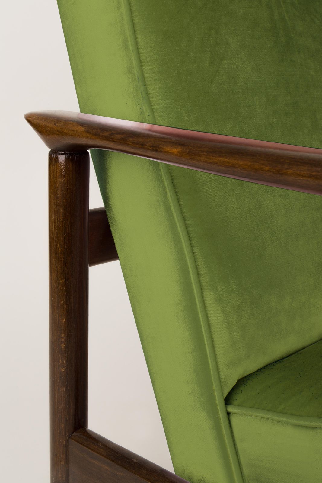 Pair Of Green Armchairs, Edmund Homa, Gfm 142, 1960s, Poland photo 3061.0