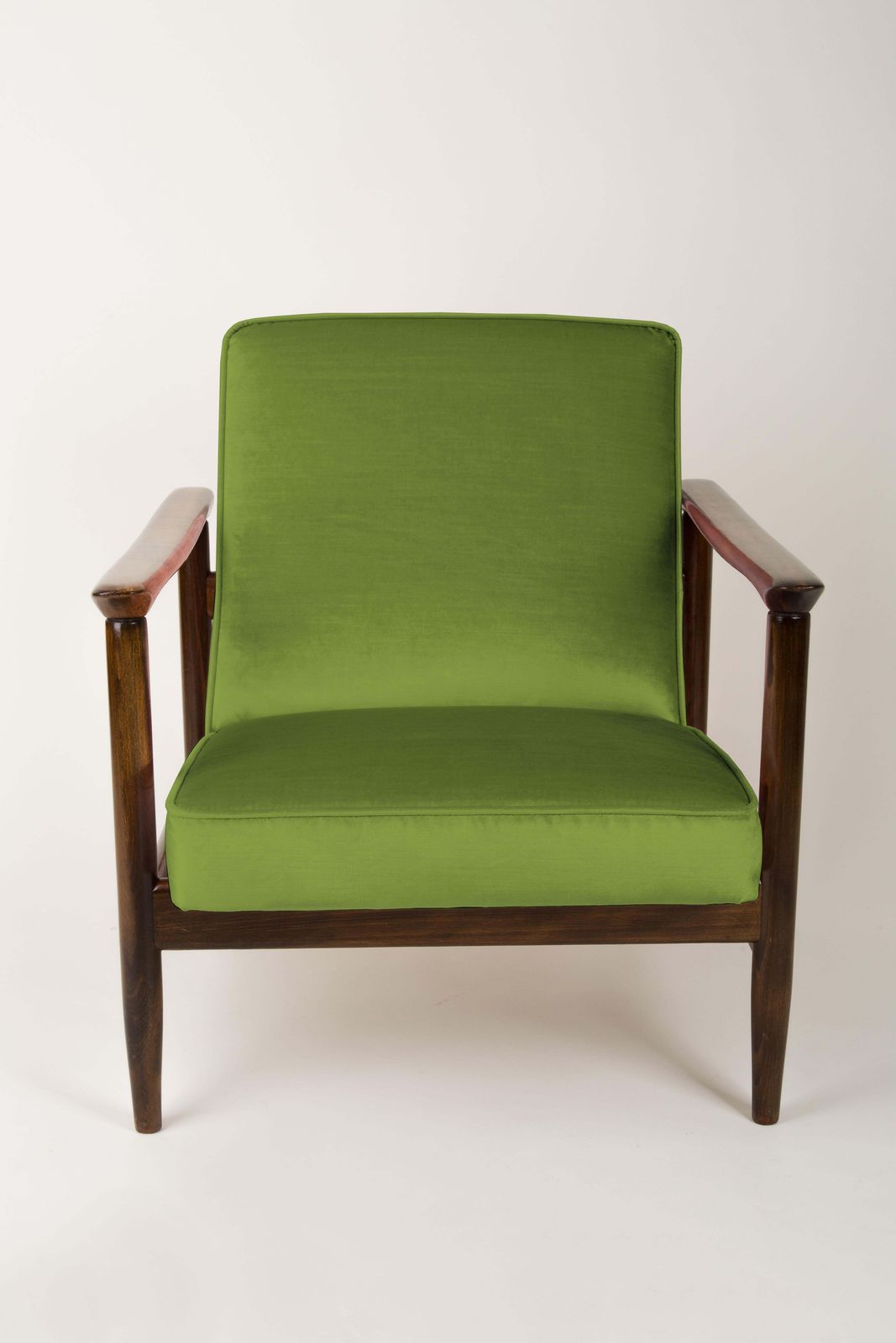 Paar Groene Fauteuils, Edmund Homa, Gfm 142, Jaren 1960, Polen photo vinterior