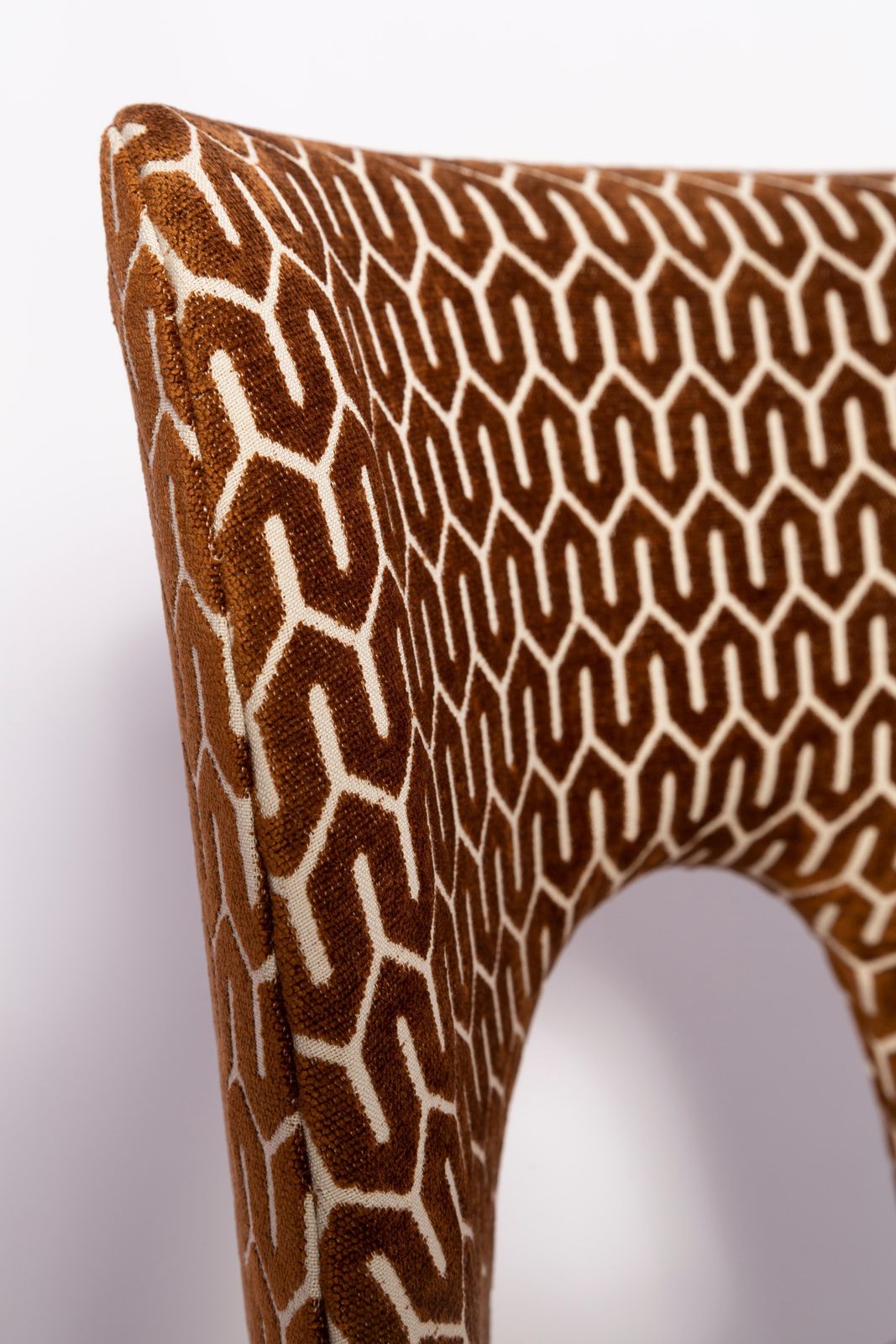 Set Of Six Mid Century Chocolate Brown 'Shell' Chairs, Europe, 1960s photo vinterior