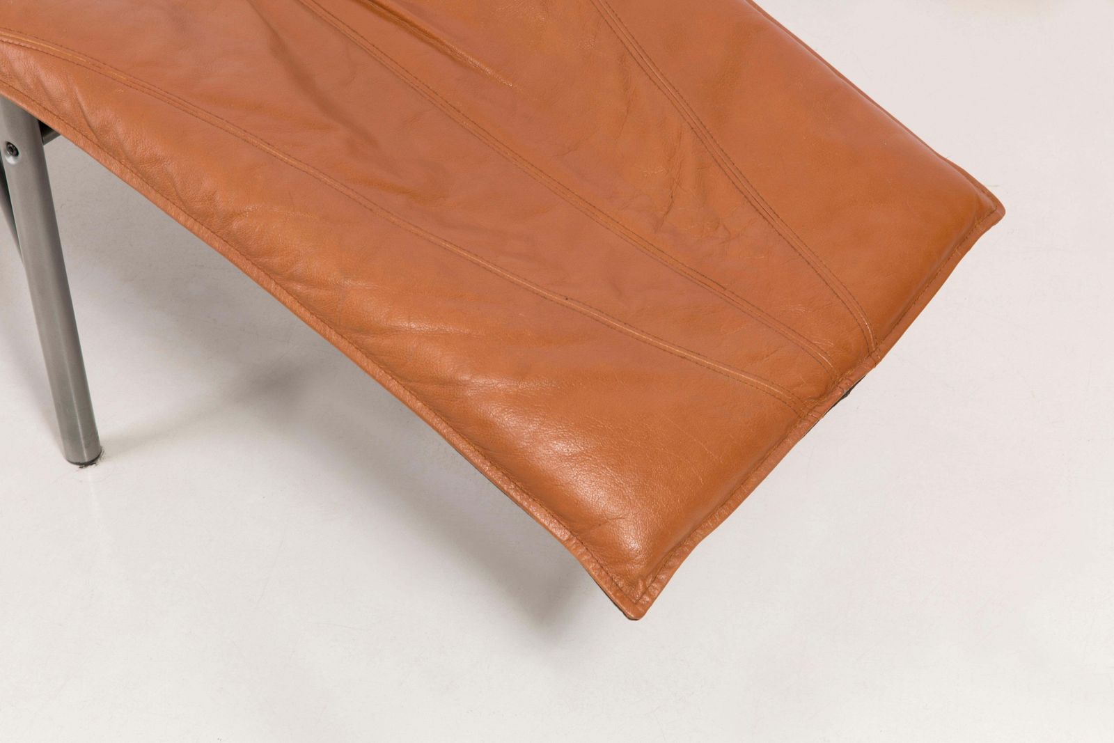 Two Midcentury Danish Modern Leather Chaise Lounge Chairs, Tord Björklund, 1980 photo 5953.0