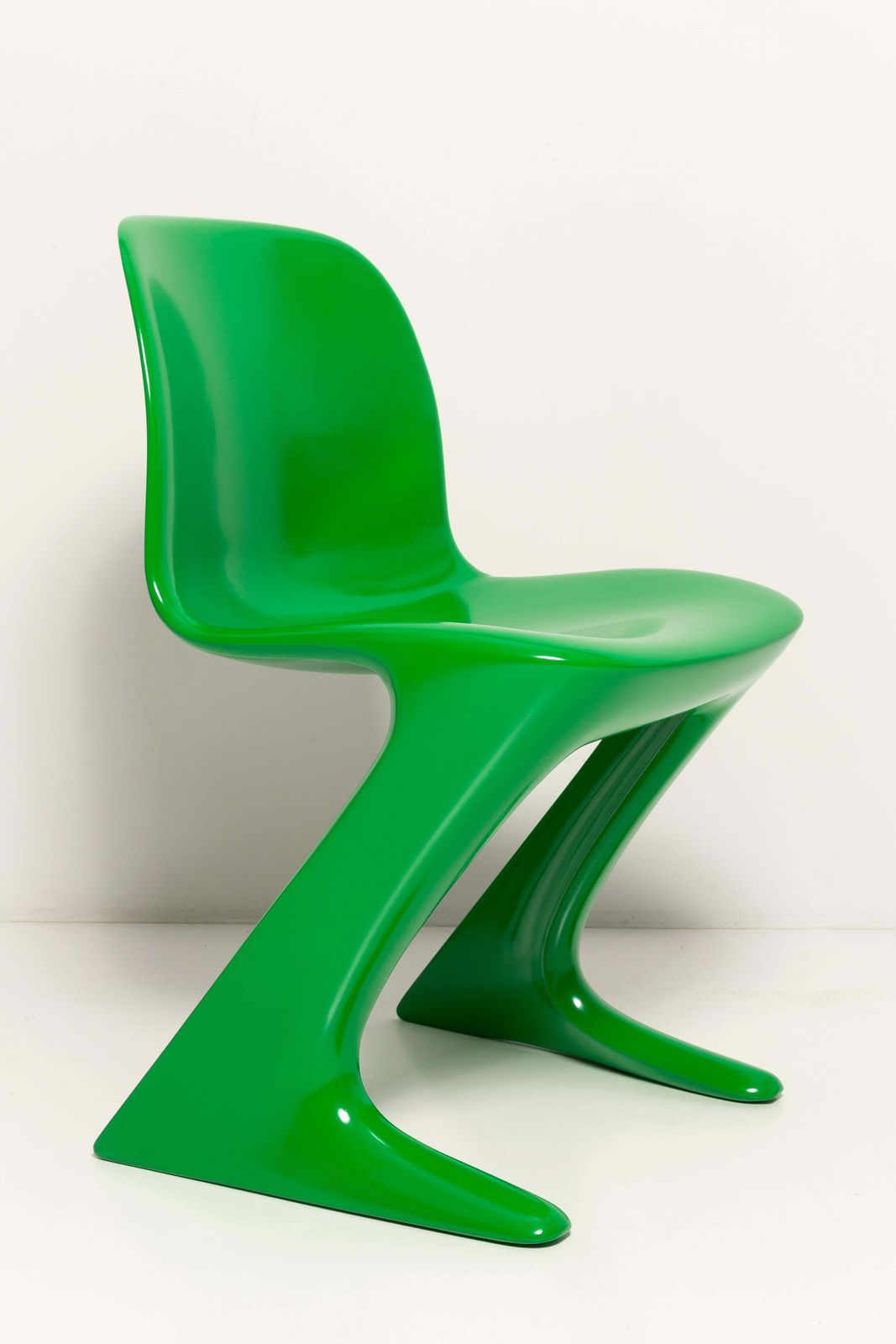 Set Van Vier Groene Kangaroo Stoelen, Ontworpen Door Ernst Moeckl, Duitsland, Jaren 1960 photo for sale