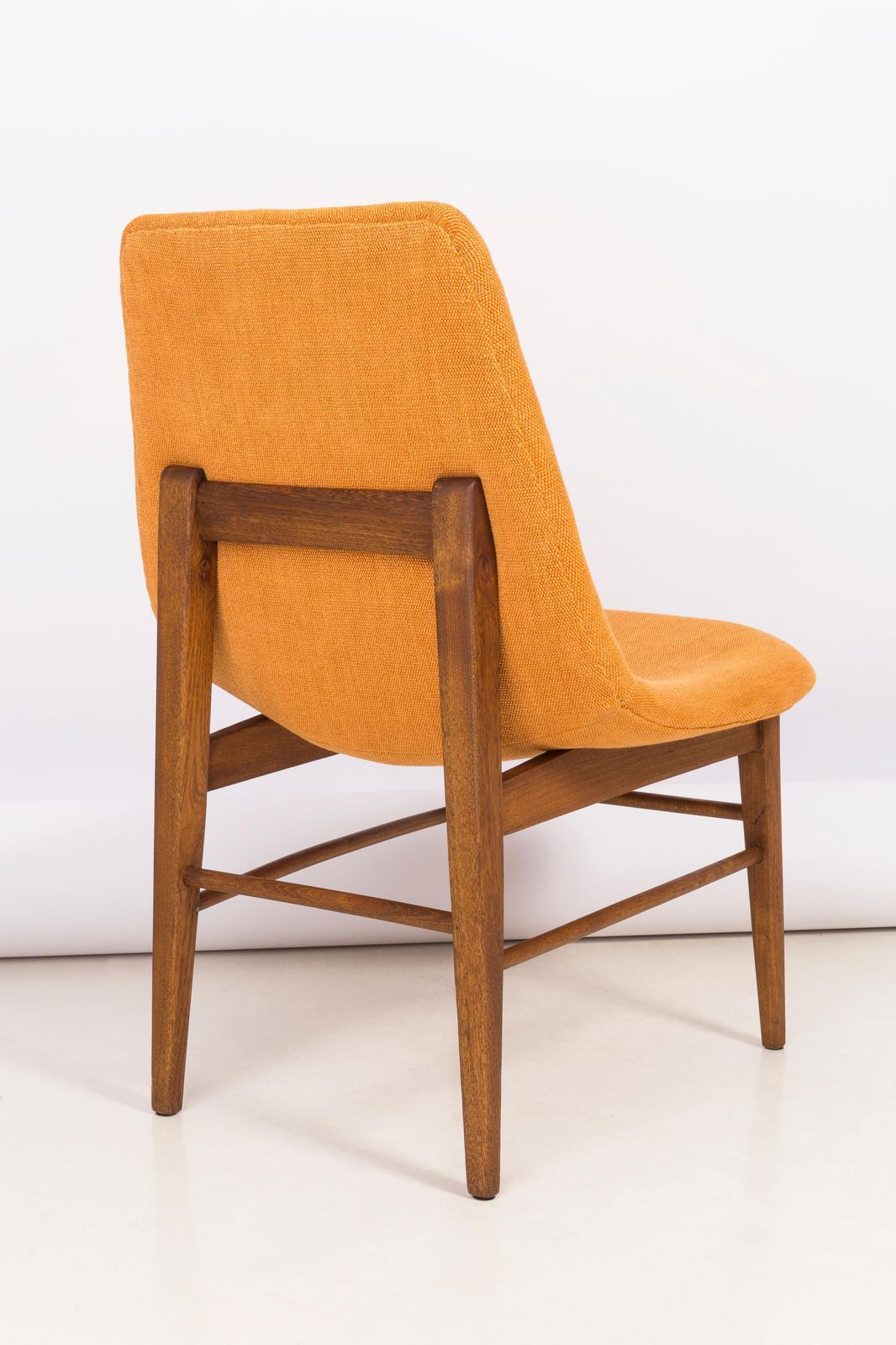 Set Van Twee Zeldzame 20e Eeuwse Oranje Schelpfauteuils, H. Lachert, Jaren 1960 photo buy