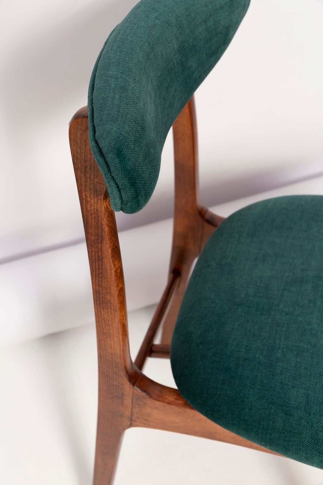 Set Of Eight 20th Century Dark Green Rajmund Halas Chairs, Poland, 1960s photo 3403.0