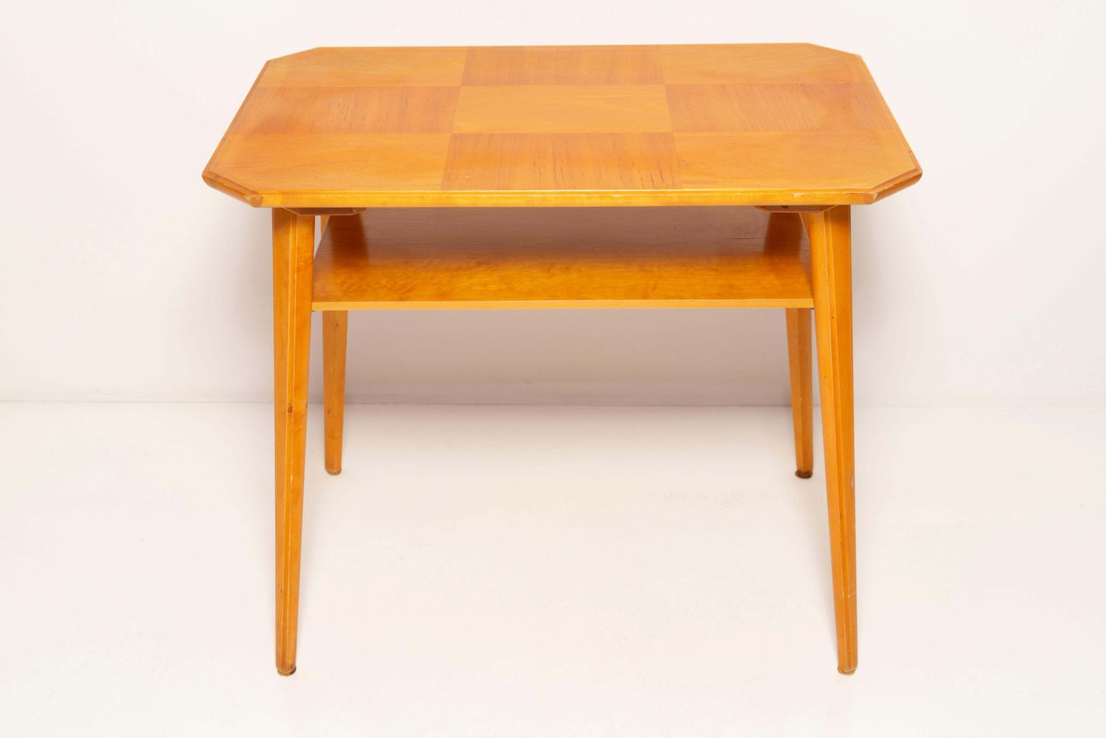 Mid Century Modern Coffee Table, Light Wood, Europe, 1960s photo for sale