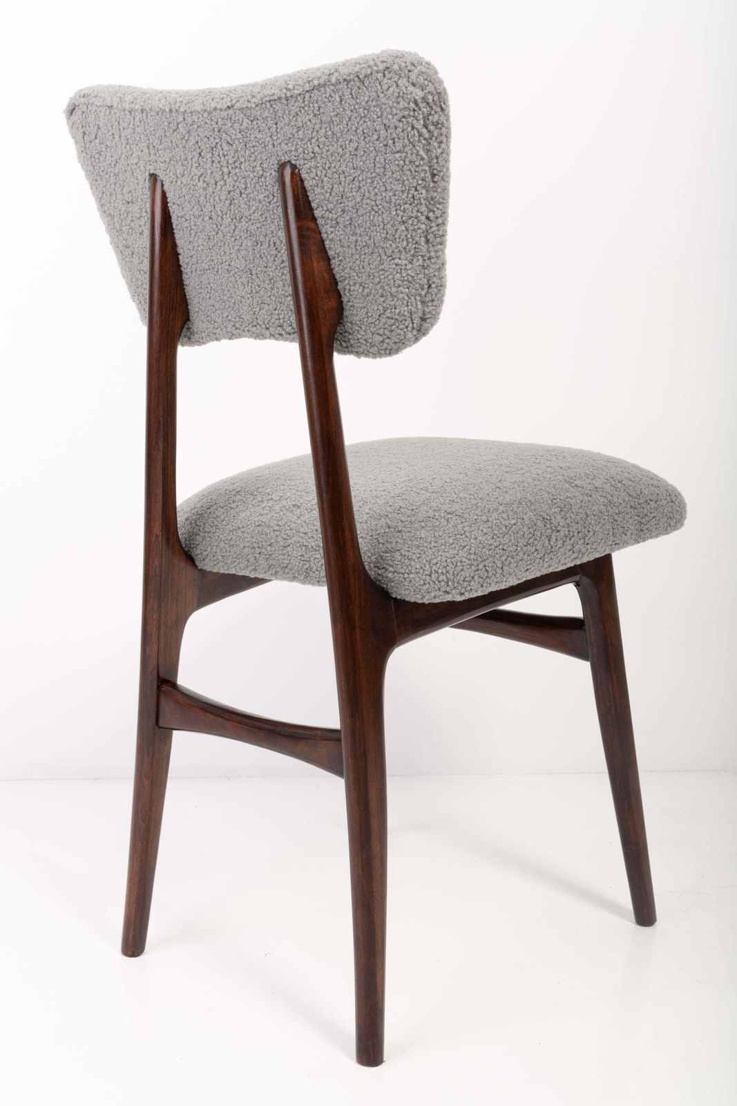 Set Of Eight 20th Century Gray Boucle Chairs, 1960s photo buy