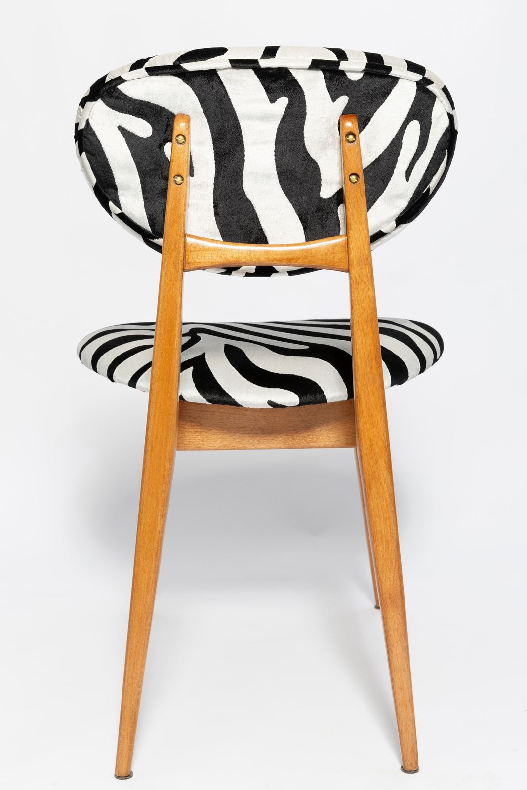 Set Of Six Mid Century Zebra Chairs, Type 200/128 By J. Kedziorek, Europe, 1960s photo vintage