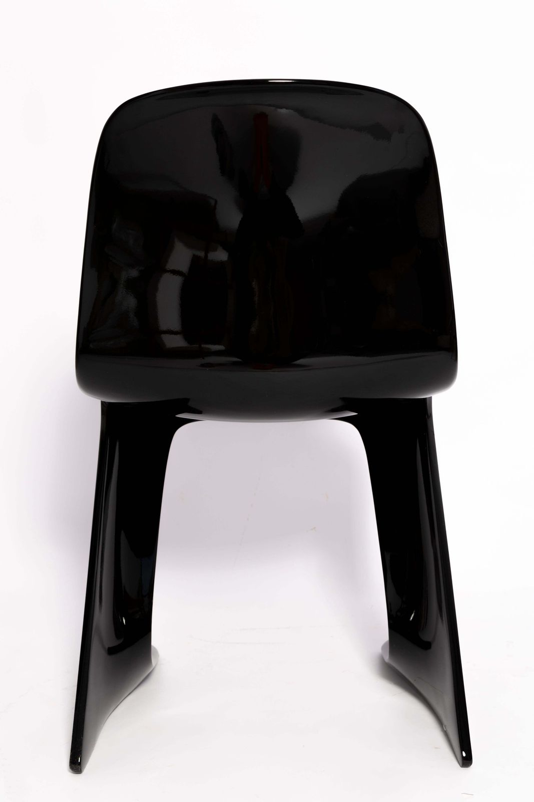 photo furniture Four Mid Century Black Kangaroo Chairs Designed By Ernst Moeckl, Germany, 1960s