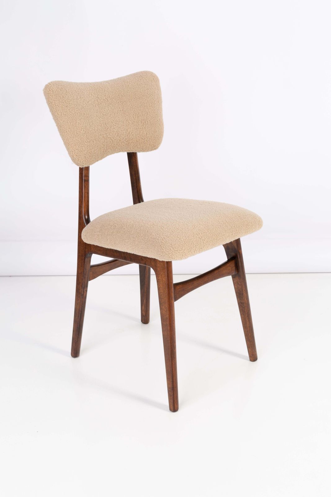 Set Of Twelve 20th Century Camel Boucle Chairs, 1960s photo furniture