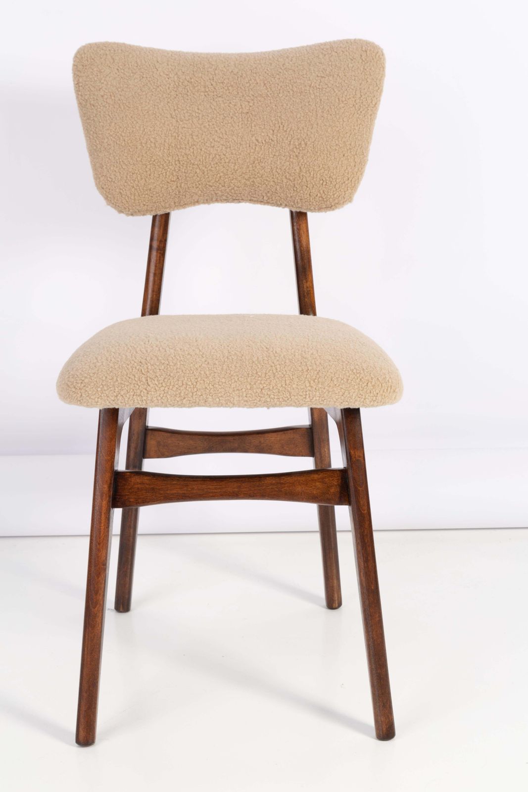photo buy Set Of Twelve 20th Century Camel Boucle Chairs, 1960s